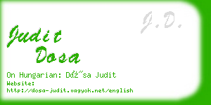 judit dosa business card